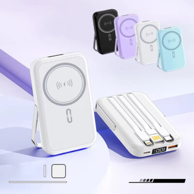 10000mAh Power Bank Magnetic Battery Pack Wireless Charger