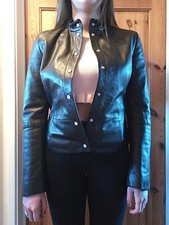 Womens Emporio Armani Leathet Jacket