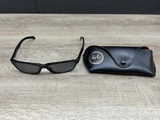 Ray-Ban RB2117 901-S Thick Polished Black Full Rim Rectangular Sunglasses Italy