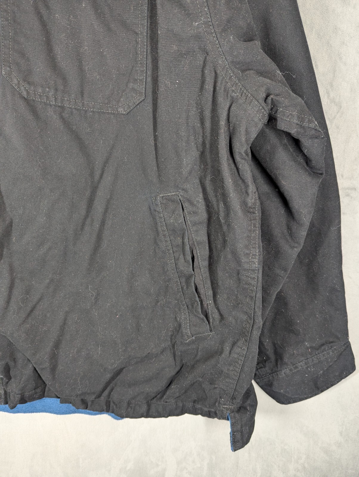 Faded Glory Jacket Size 2XL- 3XL Fleece Lined Hooded Cotton Canvas Oversized USA image 5