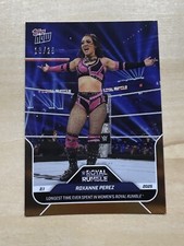 2025 Topps NOW WWE 16 ROXANNE PEREZ LONGEST TIME IN RING ROYAL RUMBLE ORANGE /25