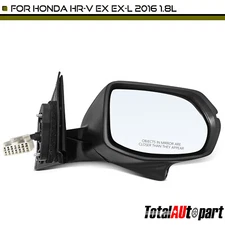 Black Power Mirror with Heated for Honda HR-V 2016 EX EX-L Passenger Right Side
