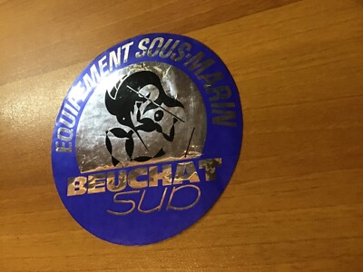 Autocollant vintage sports sous marins - Plongée avec nous - F.F. Etudes et Sports Sous Marins - Collection