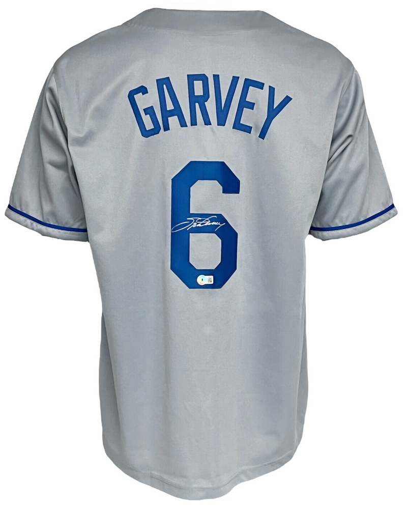 STEVE GARVEY AUTOGRAPHED CUSTOM LOS ANGELES DODGERS JERSEY COA BECKETT