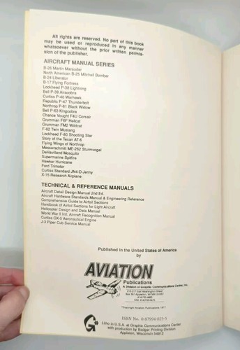 Pilotenhandbuch für Northrop P-61 schwarze Witwe (1977, Luftfahrtpublikationen) - Bild 3 von 3