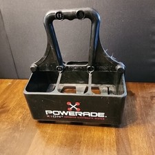 Powerade 6 Bottle Holder Carrier Sports Squeeze Bottles 32 Black