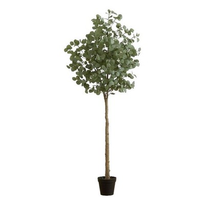 Nearly Natural 7ft Artificial Eucalyptus Tree in Green