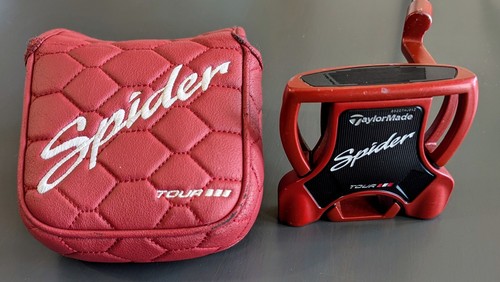 TaylorMade Spider Tour Original Red Spider 35” RH Super Stroke Grip Head Cover