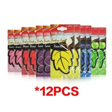 12pc Long Lasting Car Perfume Aesthetic Hanging Air Freshener Eco Friendly Scent