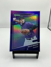 2021 Panini Donruss - Variation Nolan Arenado #146 Holo Purple Fielding