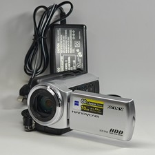 Sony Handycam DCR-SR38E Camcorder Silver 70GB HDD 60x Optical Zoom  Charger
