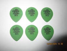 6 PACK DUNLOP TORTEX 347 SHAPE .88MM, GREEN, GUITAR PICKS 2040