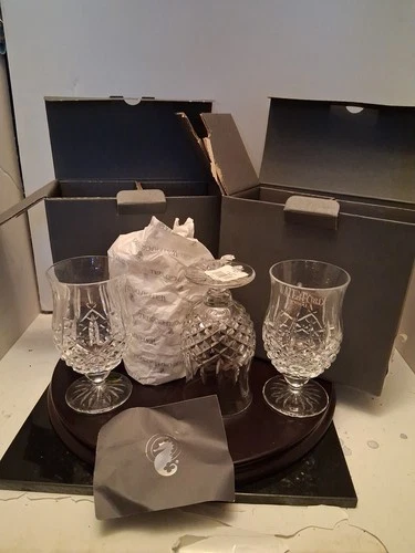 VTG Waterford Crystal 4-ARAGLIN Juice Glasses Made in IRELAND - NEW in BOX!