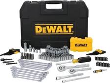 DEWALT 142 Piece Mechanics Tool Set (1/4 Inch and 3/8 Inch Drive SAE and Metric)