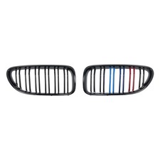 Sport Grill K�hlergrill M-Farbe Doppelsteg Glanz Schwarz F�r BMW 6er F12 F13 F06