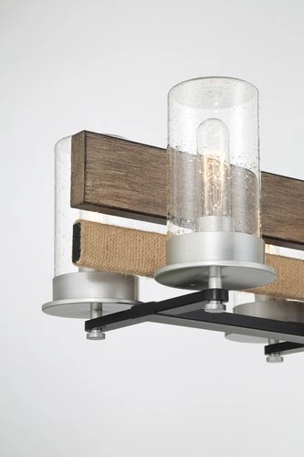 Minka Lavery 2768 Silver Creek 8 Light 39"W Linear Chandelier - Stone Grey / - Picture 3 of 5