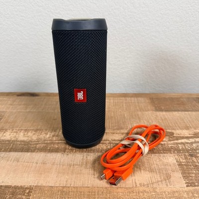 JBL Flip 4 Bluetooth Speaker Black Waterproof Portable Tested GG0378-LH0458871