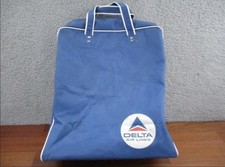 Vintage Delta Air Lines Carry On Travel Bag Tote 80s 90s Luggage Collector USA
