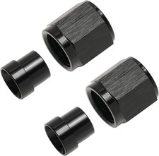 6AN Hardline Tube Nut and Sleeve Fitting Adapter for 3/8" Hard 6AN-3/8", 2 Sets