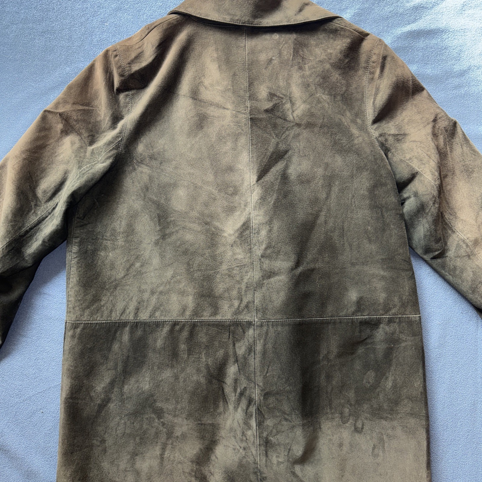 Peruvian Connection 100% Leather Jacket Brown Sue… - image 11