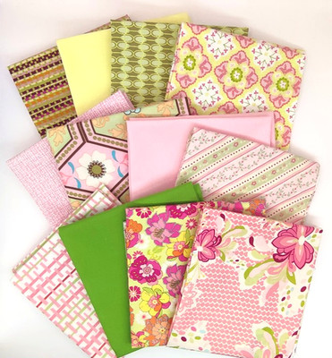 Fat Quarter Pack Springtime 8-12 Stück Michael Miller Benartex FabriQuilt