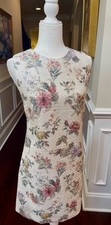 Alice + Olivia Clyde Tweed Shift Mini Dress In Floral Sweet Nothings NWT  Sz 14