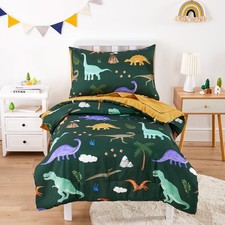 - Toddler Bedding Set for Boys, 4 Pieces Soft Crib Bed Set Including Comforte...