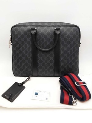 Gucci Gg Supreme Monogram Canvas Briefcase Eb0326ixzsa | eBay