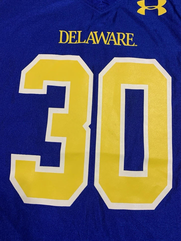 University Of Delaware Blue Hens Under Armour NCAA Football Jersey Size YLG Foto 4 de 4