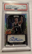2021-22 Prizm Cameron Cam Thomas Mojo /25 Rookie Auto PSA 9