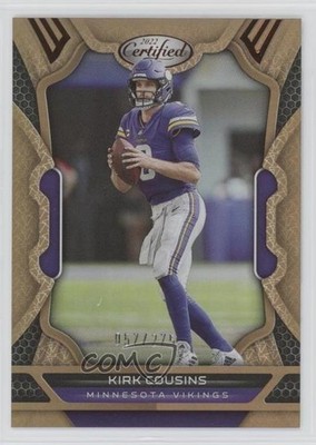 2022 Certified Mirror Bronze 57/275 Kirk Cousins #63 0q1p