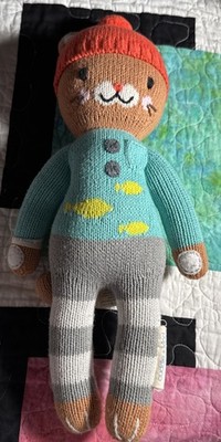 Cuddle Kind Maximus The Cat Knit Plush Stuffed Animal Doll Toy