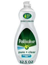 Palmolive Ultra Dishwashing Liquid Dish Soap Pure Clear Fragrance Free 32.5.