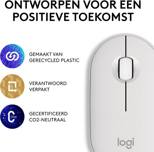 Logitech Pebble Mouse 2 M350s Slim Bluetooth Wireless Mouse, Portable, Lightweig - Bild 5 von 10