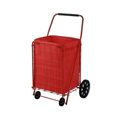 Sandusky Heavy Duty Foldable Shopping Cart (Red, Model FSC4021) 110 lbs. Load