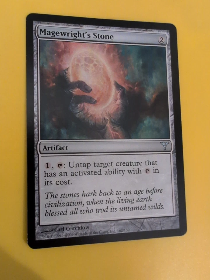 Magewright's Stone. Dissension Artifact MTG Card. - Image 2 of 4
