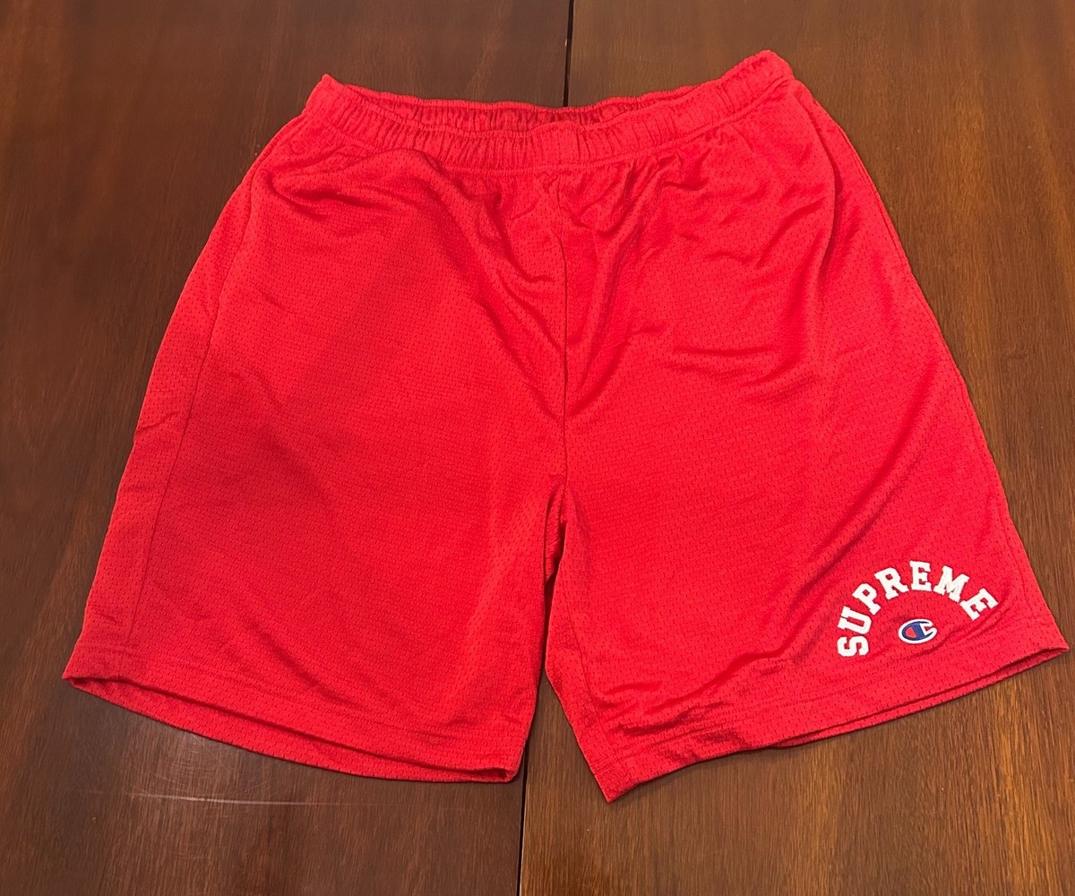 Supreme x Champion Ss24 Mesh Shorts Mens Size M Red | eBay