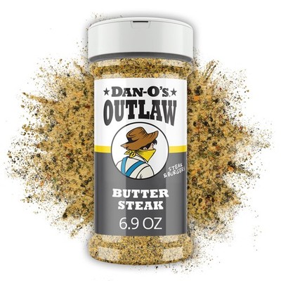 Dan-O s Outlaw Butter Steak Seasoning   6.9 oz   Ounce (Pack of 1) 