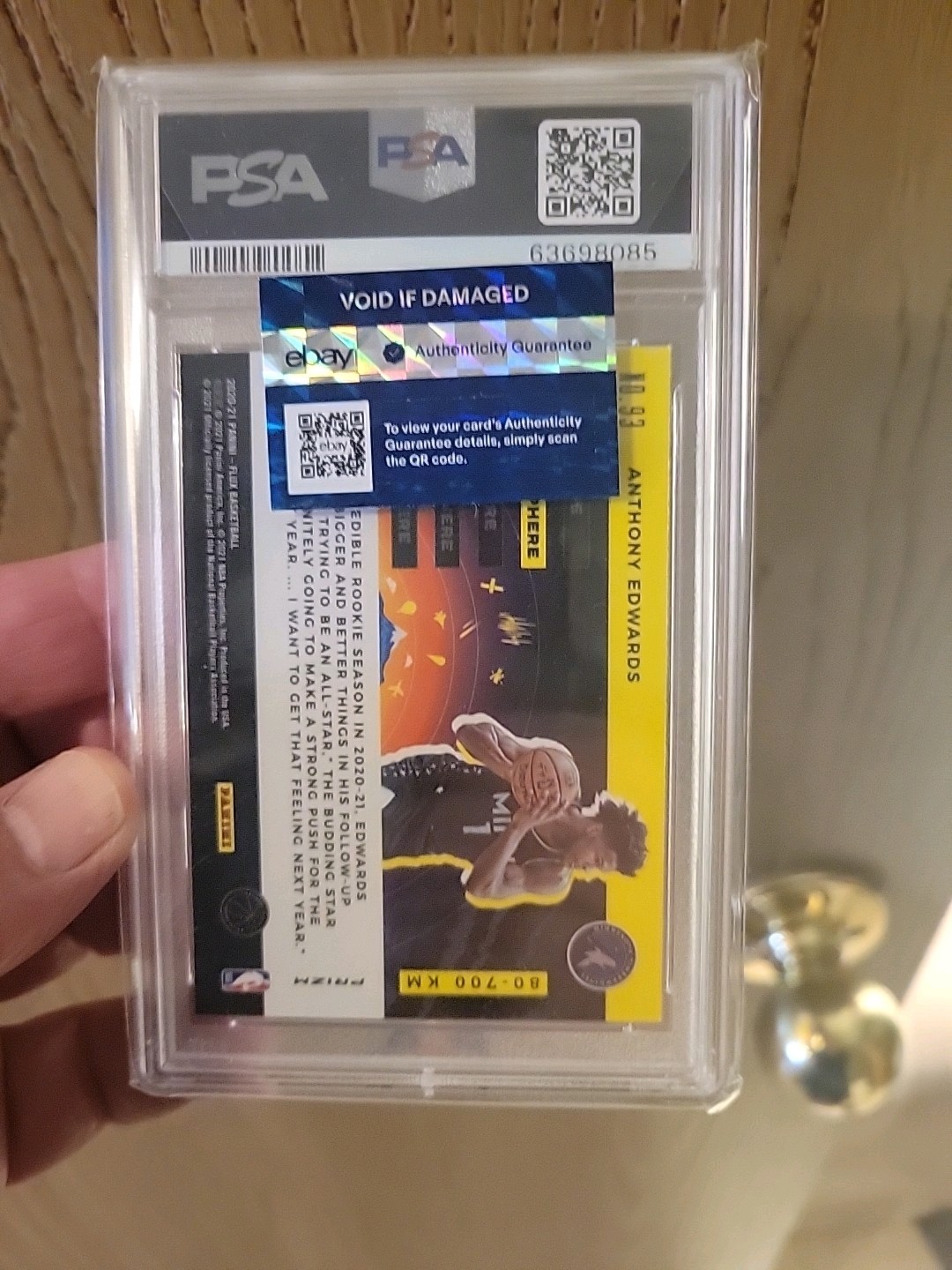 2020 Panini Flux Anthony Edwards Atmosphere-Thermosphere view 2