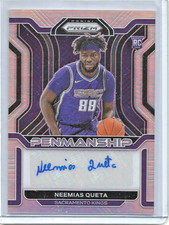 Neemias Queta 2021/22 Panini Prizm Penmanship Silver Prizm Autograph Rookie
