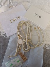 Dior J'adore Fragrance Diffuser Phone Lanyard Strap Gold White Crossbody Charm