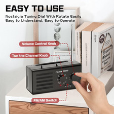 AM FM Radio Portable Transistor Radio Plug in Wall Battery Powered with Best