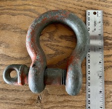 Vintage Screw Pin Galvanized Anchor Shackle Heavy Duty