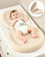 Baby Changing Pad Waterproof Wipeable Non-Slip Foldable PU Diaper Changer 30"x19