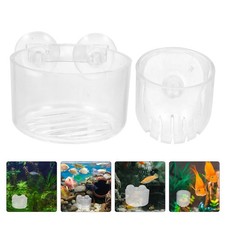 8 Pcs Shrimp Tank Accessories Fish Feeder Dish Betta Aquariums Planter