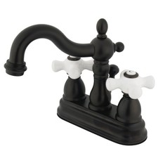 Kingston Brass KB160.PX Heritage 1.2 GPM Centerset Bathroom - Bronze