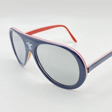 BLUE SUNGLASSES SKI CEBE ROOSTER VINTAGE 80 FRANCE AVIATOR SKI SPORT GLASS nightingale