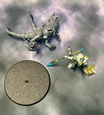 Warhammer AoS Seraphon Scar Veteran on Aggradon - Assembled/Partially Painted