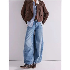 Free people Westward Demi Barrel Leg Jeans 26