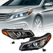  Headlight Assembly for Hyundai Sonata ECO/SE/Sport 2.4L 2015-2017 (Pair)